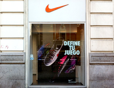 Montaje escaparates para tienda Nike en Madrid Montaje escaparates para tienda Nike en Madrid